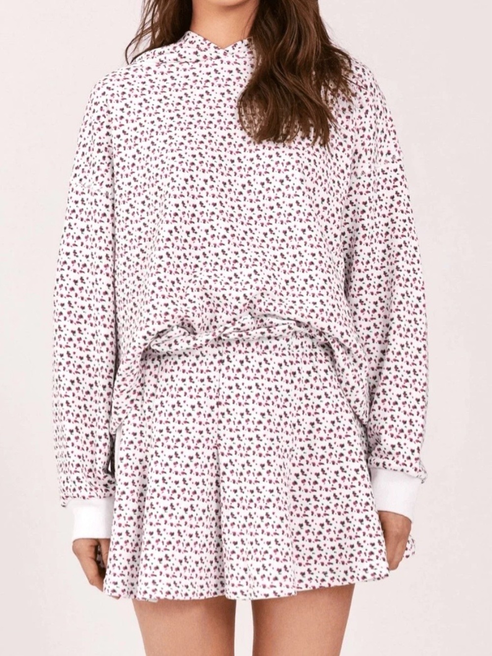 Something Navy ‘Rachel’ Hoodie Sweatshirt in Floral Print Size XS - Picture 7 of 7
